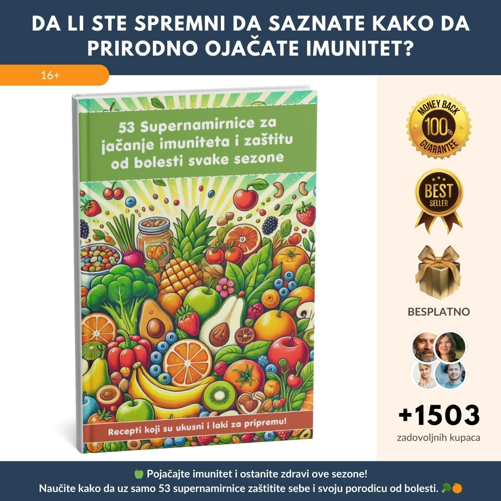 Najprodavaniji vodič: „53 Supernamirnice za jačanje imuniteta i zaštitu od bolesti svake sezone + BONUS