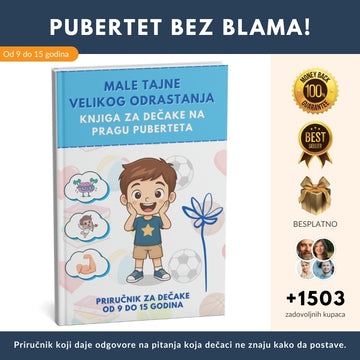 Pubertet bez blama! Priručnik koji daje odgovore na pitanja koja dečaci ne znaju kako da postave + BONUS