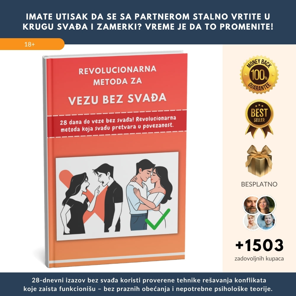 28 dana do veze bez svađa! Revolucionarna metoda koja svađu pretvara u povezanost – brže nego što ste ikada zamišljali! + BONUS